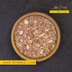 دمنوش شکوفه سنجد سیب ترش شیرین بیان نعناع فلفلی گل محمدی زنجبیل و دارچین نیوشا
